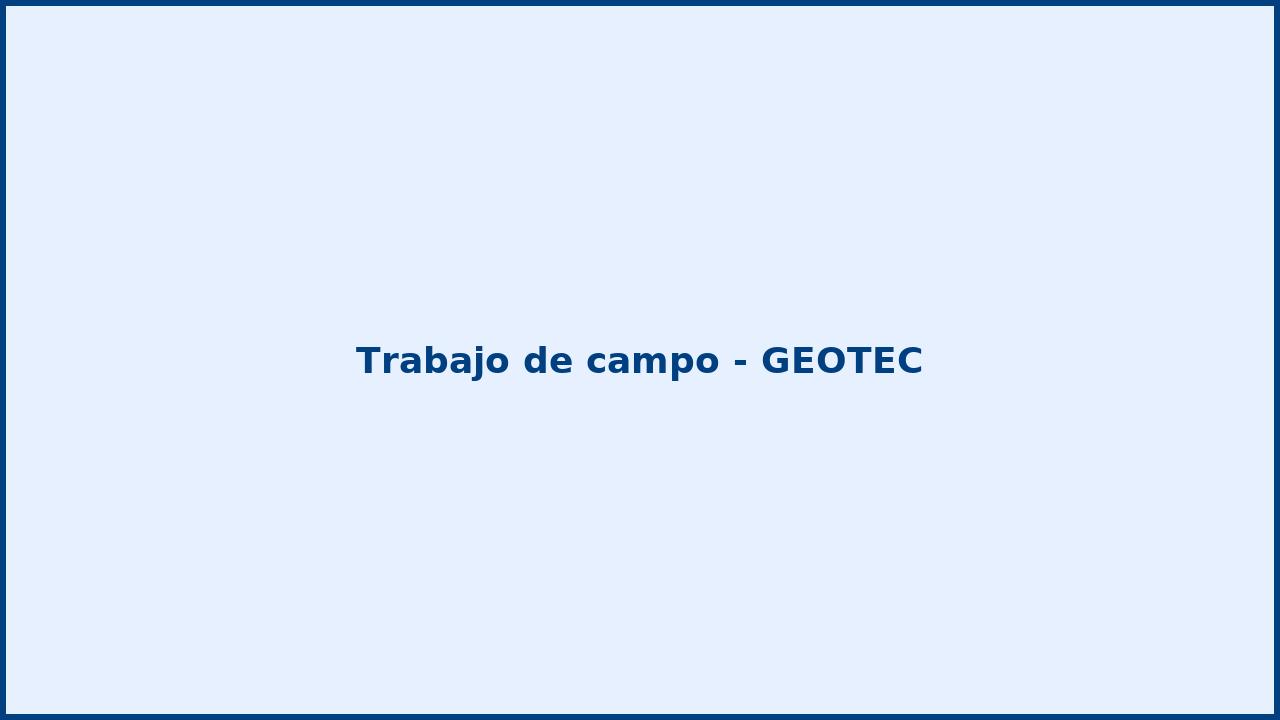 Trabajo de campo